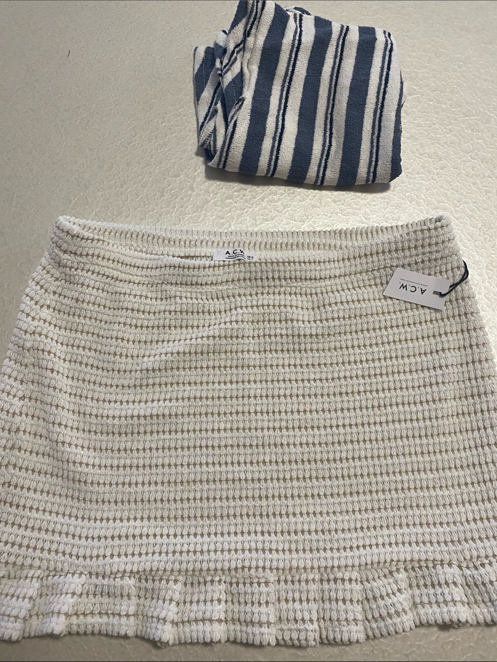 2 piece set Halter Tank Top mini skirt Sz XS-S - Picture 11 of 13
